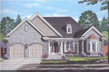 3-Bedroom, 2292 Sq Ft Traditional House Plan - 169-1122 - Front Exterior