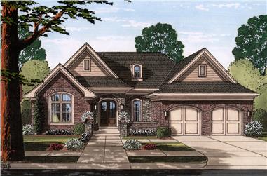 3-Bedroom, 2554 Sq Ft Traditional House Plan - 169-1140 - Front Exterior
