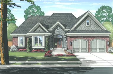 3-Bedroom, 2336 Sq Ft Ranch House Plan - 169-1142 - Front Exterior