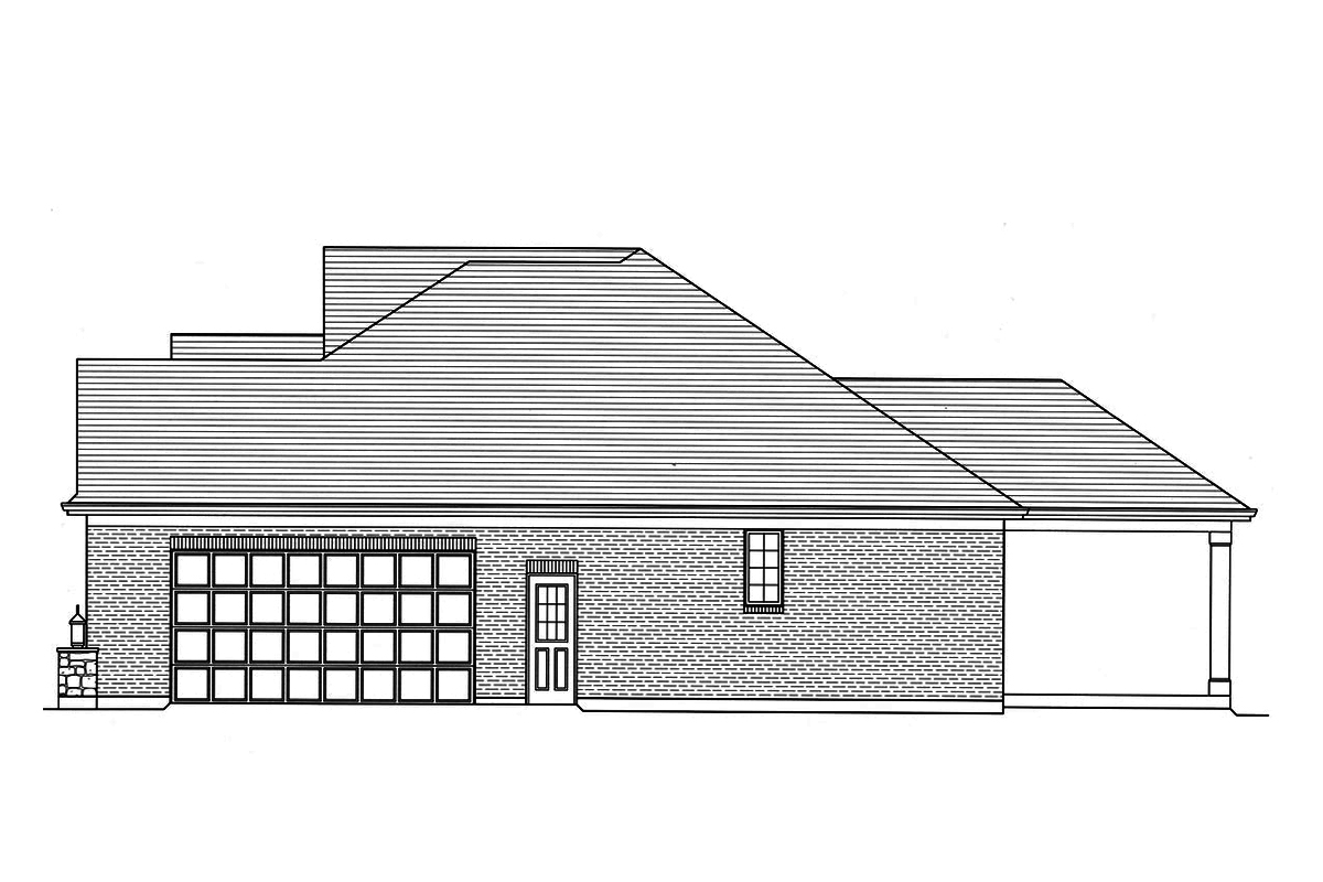 Home Plan Right Elevation of this 3-Bedroom,2271 Sq Ft Plan -169-1161