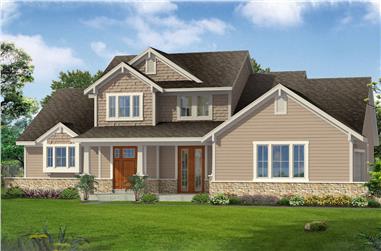 3-Bedroom, 2005 Sq Ft Traditional House Plan - 169-1162 - Front Exterior