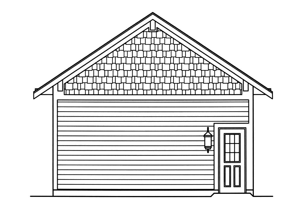 Home Plan Front Elevation of this 2-Bedroom,1136 Sq Ft Plan -169-1171