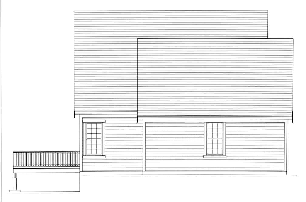 Home Plan Left Elevation of this 3-Bedroom,2135 Sq Ft Plan -169-1175