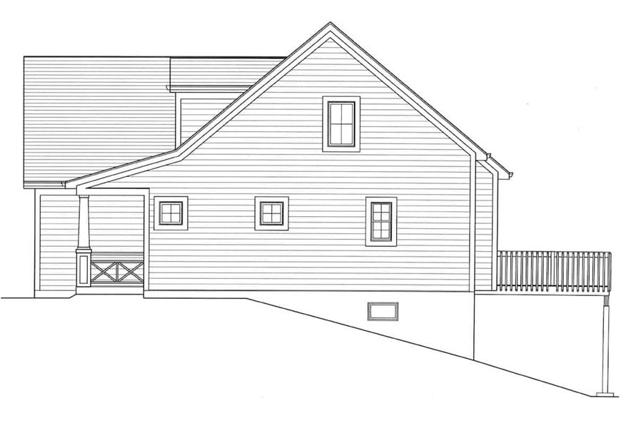 Home Plan Right Elevation of this 3-Bedroom,1790 Sq Ft Plan -169-1188