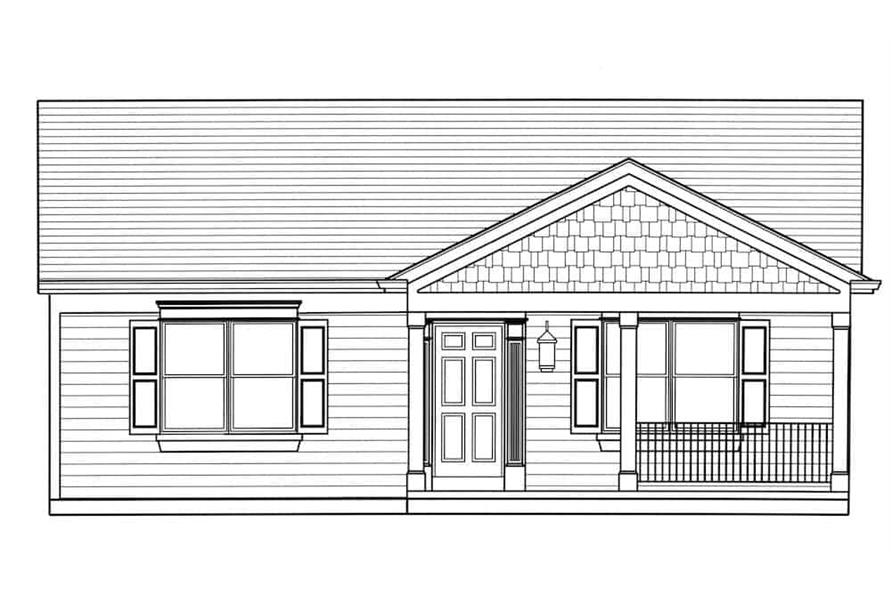 169-1192: Home Plan Front Elevation