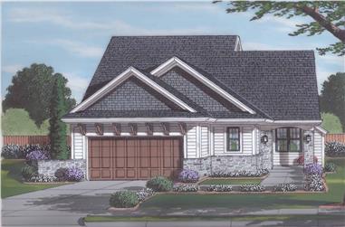 3-Bedroom, 1487 Sq Ft Cottage Home Plan - 169-1197 - Main Exterior