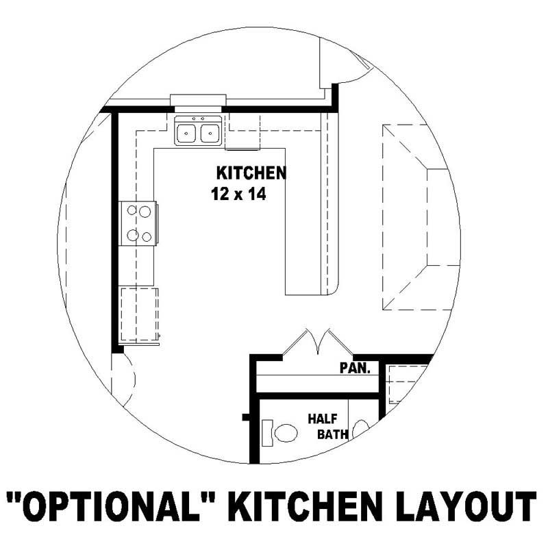 Kitchen of this 4-Bedroom, 3721 Sq Ft Plan - 170-1032