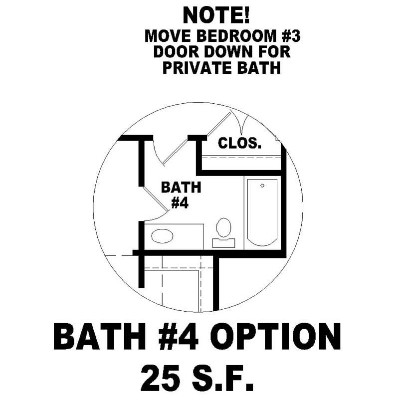 Bathroom of this 3-Bedroom, 3227 Sq Ft Plan - 170-1040