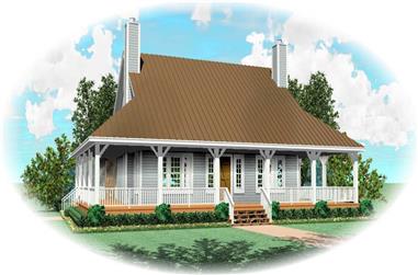 3-Bedroom, 2300 Sq Ft Country House Plan - 170-1066 - Front Exterior