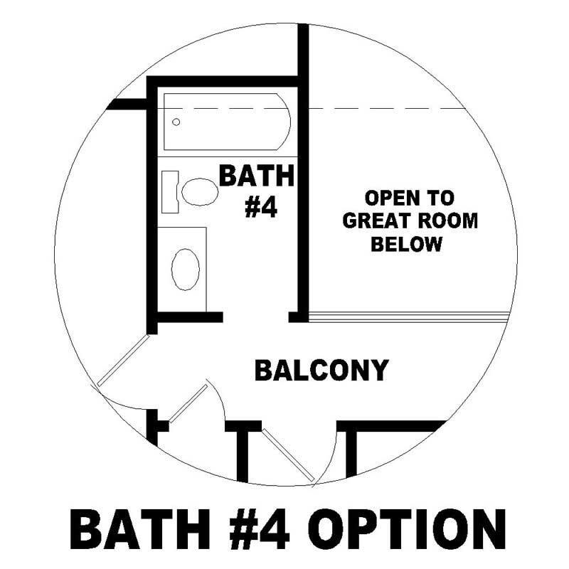 Bathroom of this 4-Bedroom, 3169 Sq Ft Plan - 170-1111