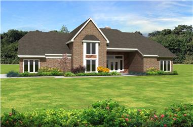4-Bedroom, 3299 Sq Ft Cape Cod House Plan - 170-1136 - Front Exterior