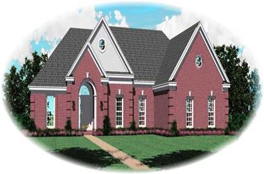 3-Bedroom, 1906 Sq Ft French House Plan - 170-1142 - Front Exterior