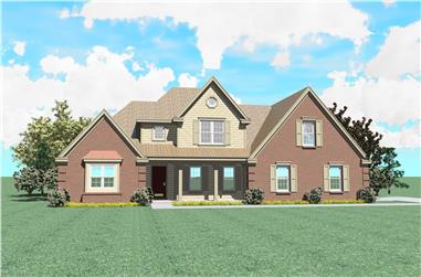 3-Bedroom, 2671 Sq Ft French House Plan - 170-1159 - Front Exterior
