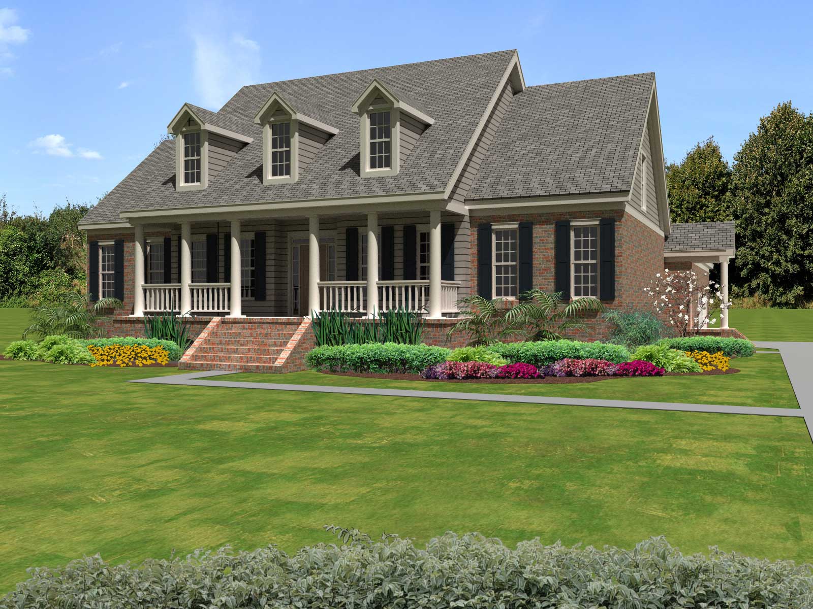 Cap Cod / Country House Plan - 4 bed, 3659 sq. ft. Home Plan #170-1200