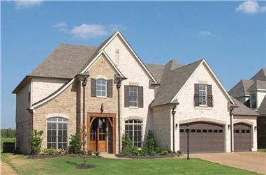 4-Bedroom, 3424 Sq Ft Country House Plan - 170-1350 - Front Exterior
