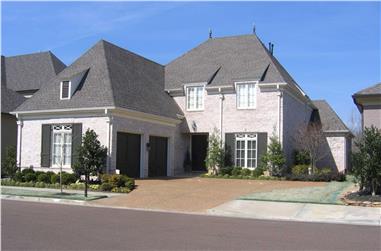 4-Bedroom, 3820 Sq Ft French House Plan - 170-1385 - Front Exterior