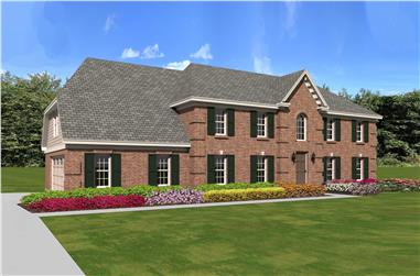 4-Bedroom, 2708 Sq Ft French House Plan - 170-1420 - Front Exterior