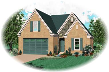 3-Bedroom, 2026 Sq Ft Country House Plan - 170-1439 - Front Exterior