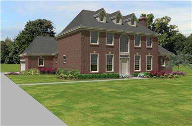 3-Bedroom, 2576 Sq Ft Traditional House Plan - 170-1446 - Front Exterior
