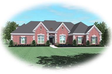 3-Bedroom, 3046 Sq Ft Country House Plan - 170-1505 - Front Exterior