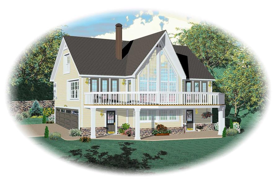3-Bedroom, 1900 Sq Ft Country House Plan - 170-1529 - Front Exterior
