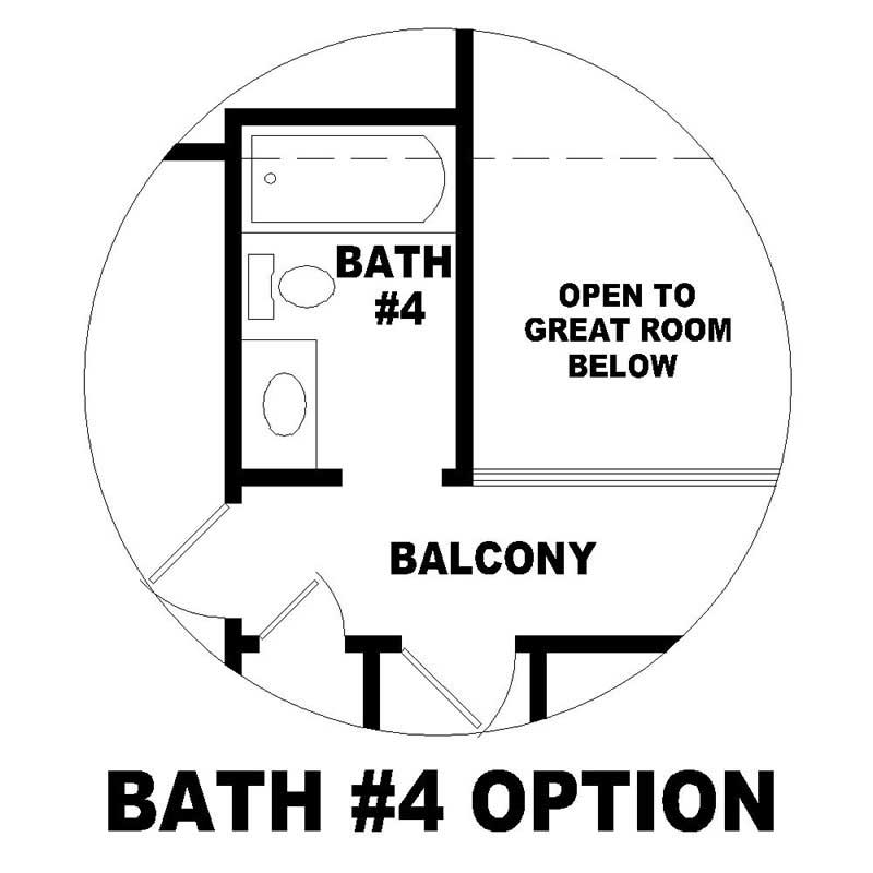 Bathroom of this 4-Bedroom, 3555 Sq Ft Plan - 170-1571