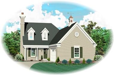 3-Bedroom, 1519 Sq Ft Small House Plans House Plan - 170-1634 - Front Exterior