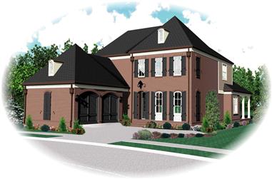 4-Bedroom, 4039 Sq Ft Luxury House Plan - 170-1672 - Front Exterior