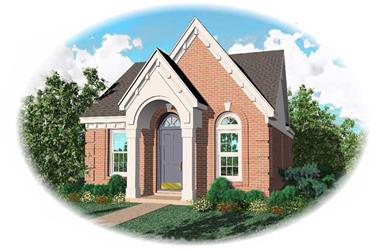 3-Bedroom, 1148 Sq Ft Bungalow House Plan - 170-1697 - Front Exterior