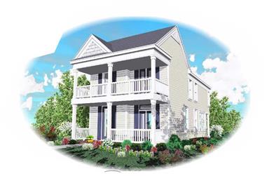 4-Bedroom, 1946 Sq Ft Colonial House Plan - 170-1706 - Front Exterior