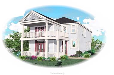 4-Bedroom, 1802 Sq Ft Colonial House Plan - 170-1707 - Front Exterior