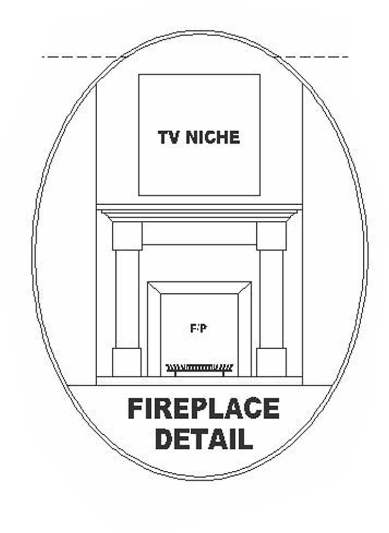 Great Room: Fireplace of this 3-Bedroom, 1670 Sq Ft Plan - 170-1708