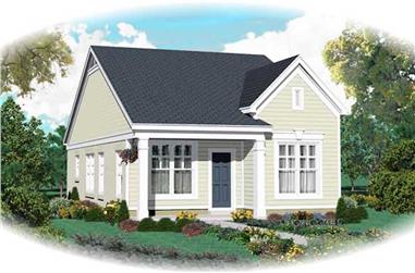 2-Bedroom, 1058 Sq Ft Country House Plan - 170-1798 - Front Exterior