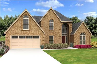 4-Bedroom, 3158 Sq Ft French House Plan - 170-1799 - Front Exterior