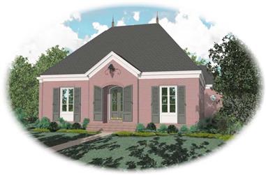 3-Bedroom, 3245 Sq Ft French House Plan - 170-1800 - Front Exterior