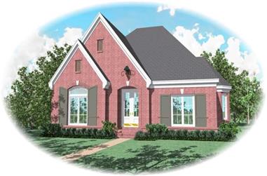 3-Bedroom, 2644 Sq Ft French House Plan - 170-1882 - Front Exterior