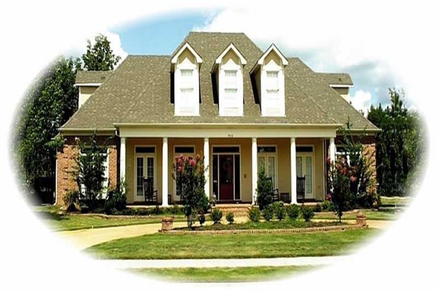 4-Bedroom, 4280 Sq Ft Country House Plan - 170-1890 - Front Exterior
