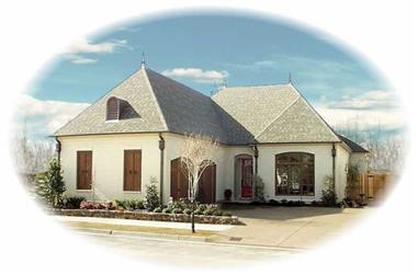3-Bedroom, 3438 Sq Ft French House Plan - 170-1897 - Front Exterior