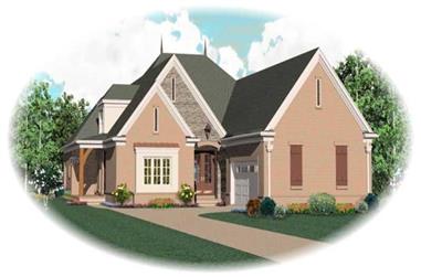 4-Bedroom, 3030 Sq Ft French House Plan - 170-1900 - Front Exterior