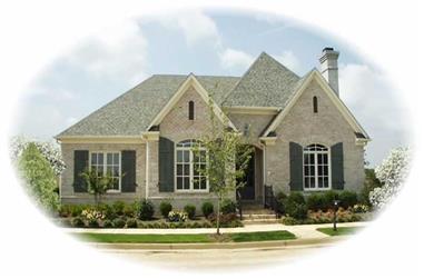 3-Bedroom, 3269 Sq Ft French House Plan - 170-1916 - Front Exterior