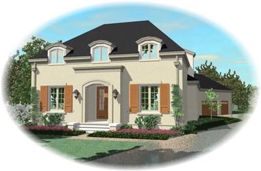 3-Bedroom, 3456 Sq Ft French House Plan - 170-1934 - Front Exterior