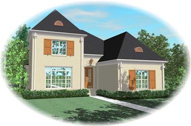 3-Bedroom, 3290 Sq Ft French House Plan - 170-1936 - Front Exterior