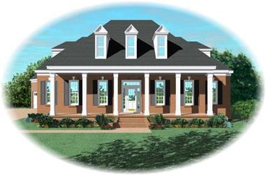 3-Bedroom, 3560 Sq Ft French House Plan - 170-1941 - Front Exterior