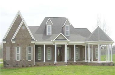 3-Bedroom, 3618 Sq Ft Country House Plan - 170-1950 - Front Exterior