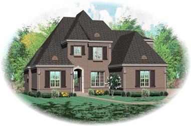 5-Bedroom, 4391 Sq Ft French House Plan - 170-1954 - Front Exterior