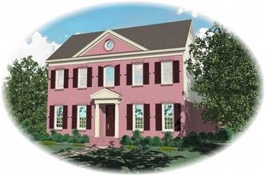 4-Bedroom, 3643 Sq Ft Luxury House Plan - 170-1965 - Front Exterior