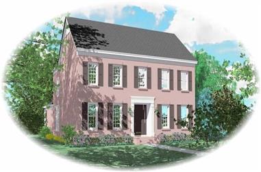 4-Bedroom, 3446 Sq Ft Luxury House Plan - 170-2029 - Front Exterior
