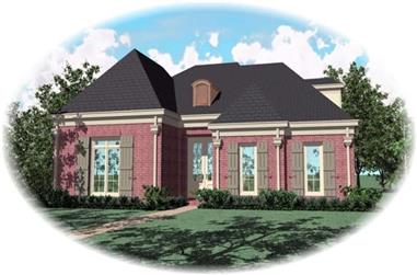 3-Bedroom, 2906 Sq Ft French House Plan - 170-2030 - Front Exterior