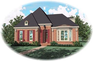 3-Bedroom, 2472 Sq Ft French House Plan - 170-2031 - Front Exterior