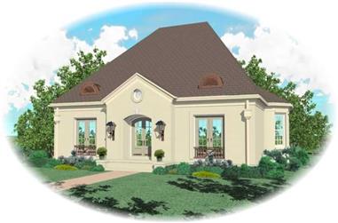 4-Bedroom, 3237 Sq Ft French House Plan - 170-2051 - Front Exterior